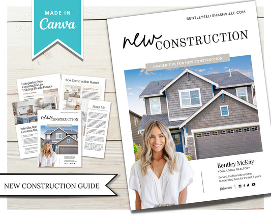 New Home Construction Guide | New Home Builder Guide | New Construction Real Estate | New Home Construction Buyer | Real Estate Marketing