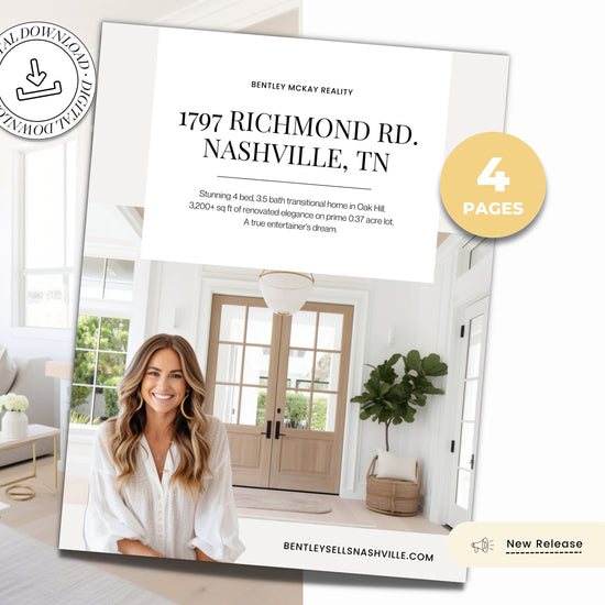 Real Estate Brochure | Property Brochure | Open House Brochure | For Sale Flyer | Listing Flyer | Real Estate Marketing | Brochure Template