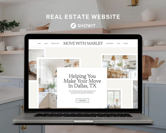 Real Estate Showit Website | Real Estate Agent Website Template | Showit Website Template | Website for Real Estate Marketing | Real Estate