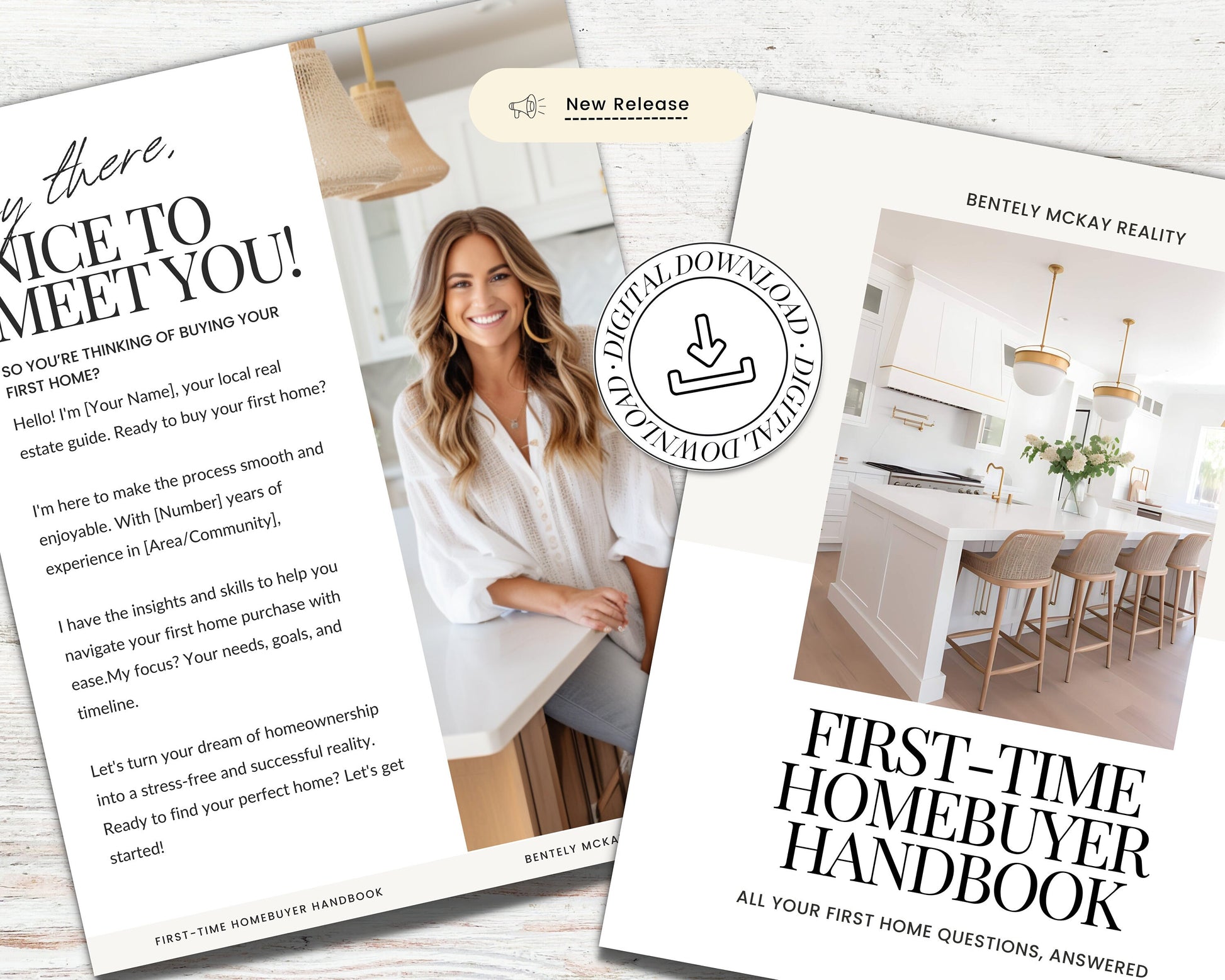 First-Time Home Buyer Handbook | Buyer Packet | Real Estate Marketing | Real Estate Canva Template | Buyer Roadmap | First-Time Home Buyer