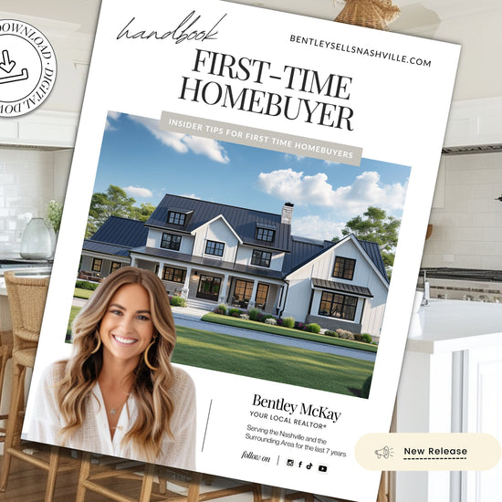 First-Time Home Buyer Handbook | Buyer Packet | Real Estate Marketing | Real Estate Canva Template | Buyer Roadmap | First-Time Home Buyer