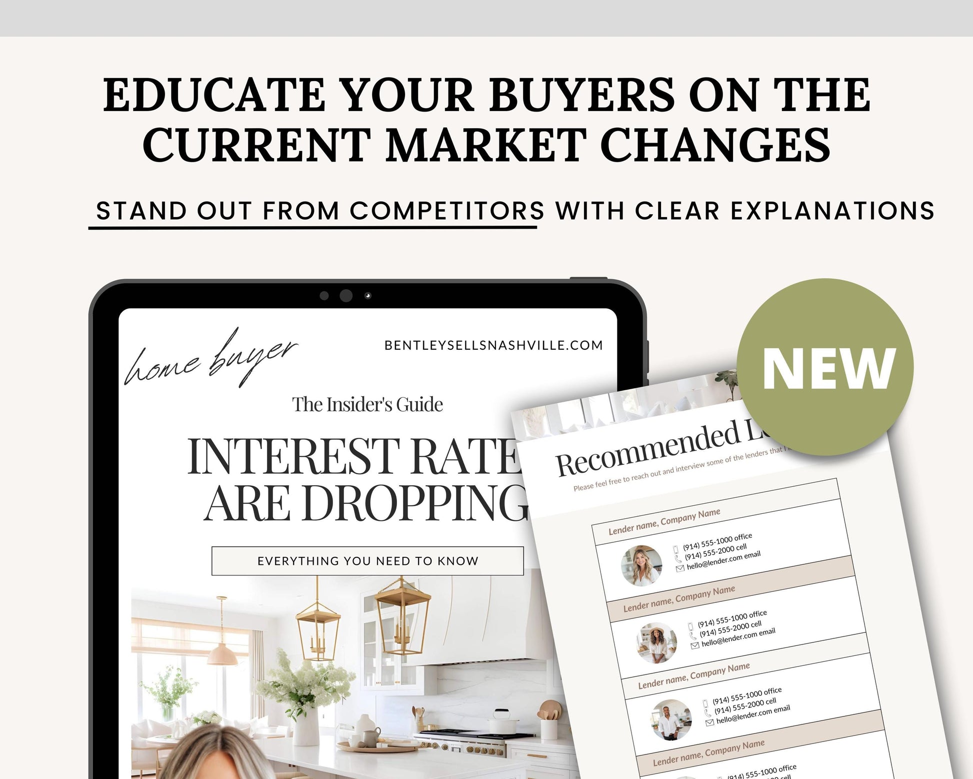 Interest Rates Dropping Home Buyer Guide | Buyer Agent Guide | NAR Settlement | Buyers Agent Commission | Real Estate Market Changing |Canva