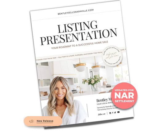 Real Estate Listing Presentation | NAR Settlement | Real Estate Marketing | Real Estate Canva Template | Listing Consultation | Home Seller