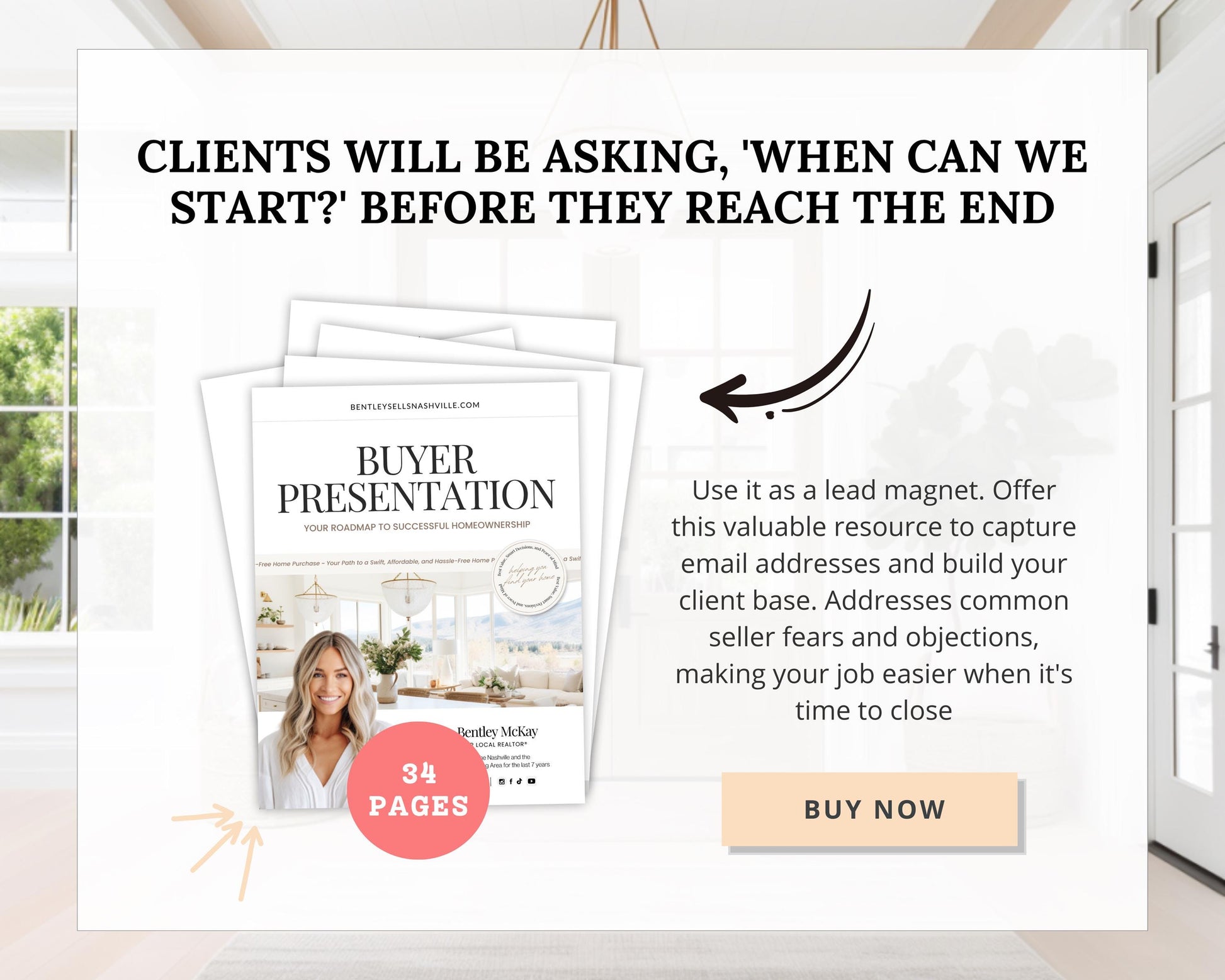 Real Estate Home Buyer Presentation | NAR Settlement | Real Estate Marketing | Real Estate Canva Template | Buyer Consultation | Home Buyer