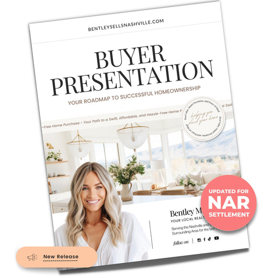 Real Estate Home Buyer Presentation | NAR Settlement | Real Estate Marketing | Real Estate Canva Template | Buyer Consultation | Home Buyer