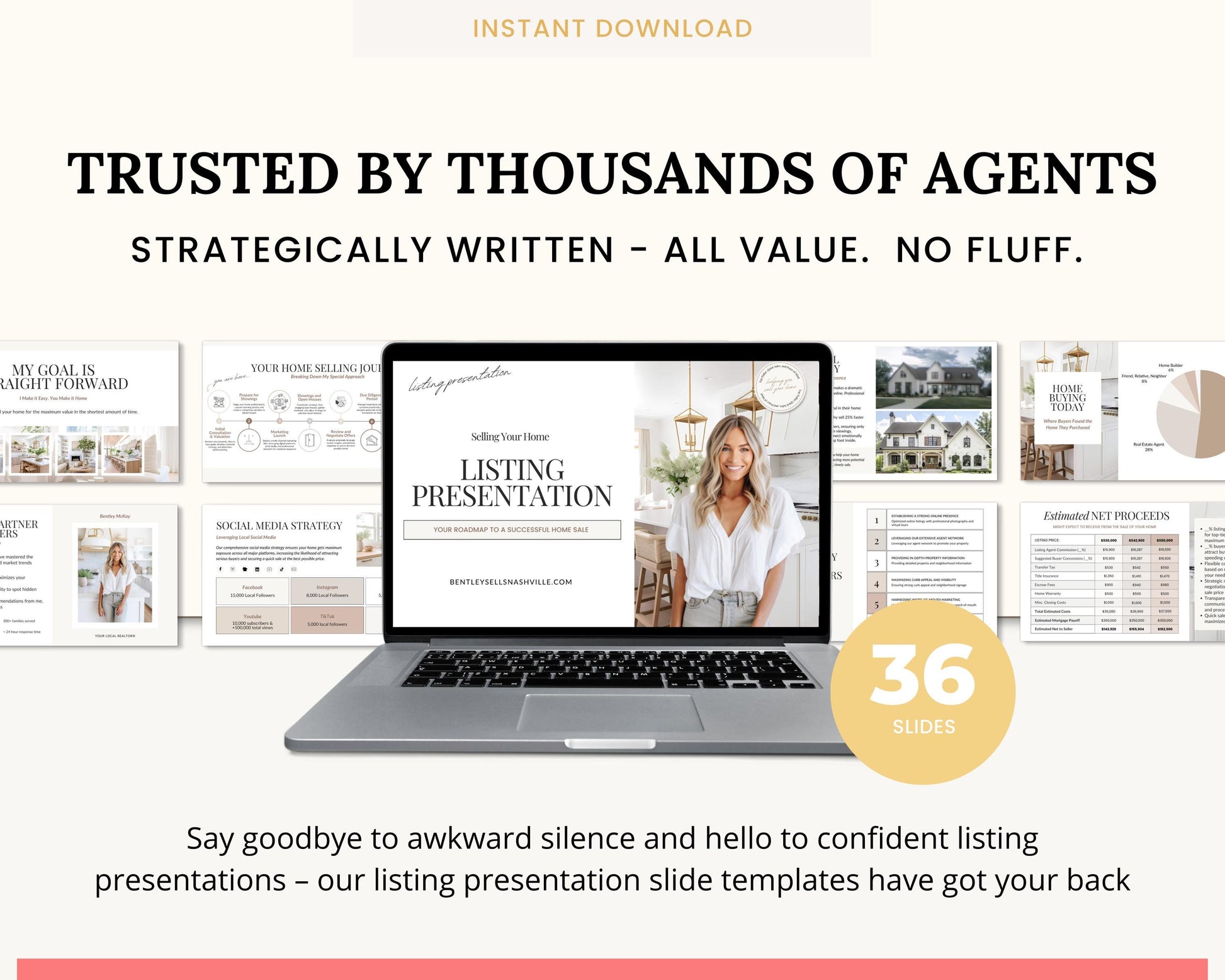 Real Estate Listing Presentation | NAR Settlement | Real Estate Marketing | Real Estate Canva Template | Listing Consultation | Home Seller