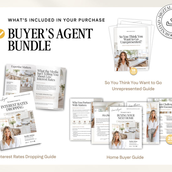 Buyer's Agent Real Estate Bundle | Home Buyer Guides | Benefits of Using a Buyer Agent | NAR Settlement | Digital Download | Buyer's Agent