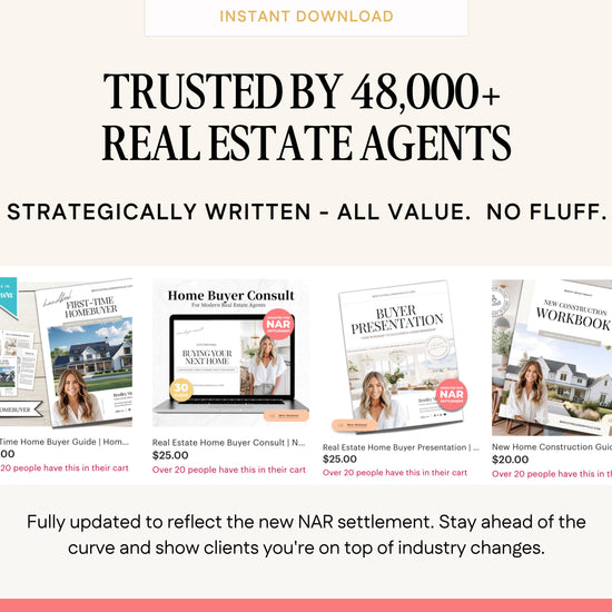 Buyer's Agent Real Estate Bundle | Home Buyer Guides | Benefits of Using a Buyer Agent | NAR Settlement | Digital Download | Buyer's Agent