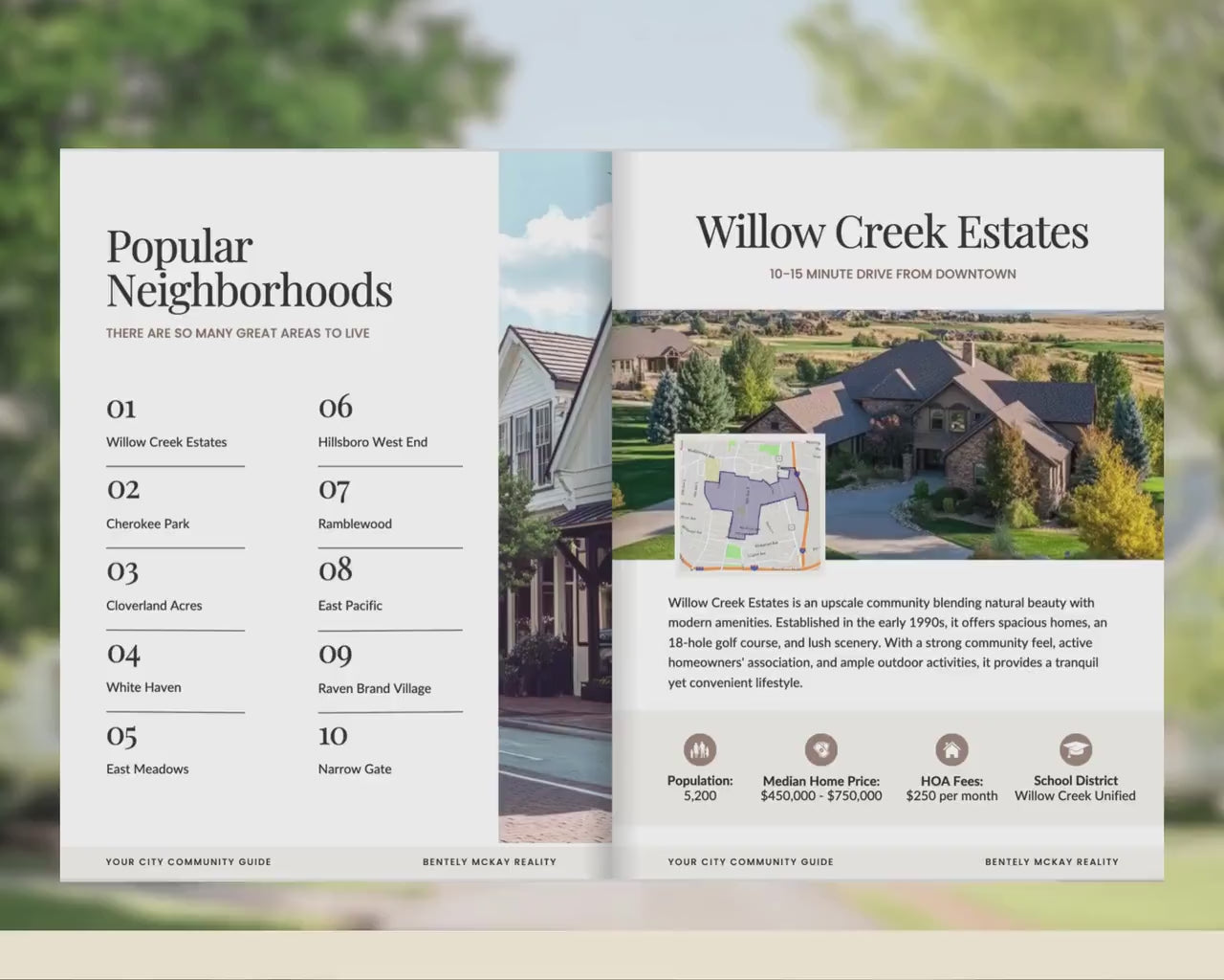 Neighborhood Guide | Community Guide | Real Estate Local Guide Template | Real Estate Community Guide | Local Community City Guide | Canva