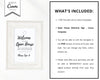 Printable Open House Real Estate Welcome Sign | Real Estate Open House Flyer | Open House Sign In | Open House Template | Canva Template