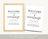 Printable Open House Real Estate Welcome Sign | Real Estate Open House Flyer | Open House Sign In | Open House Template | Canva Template