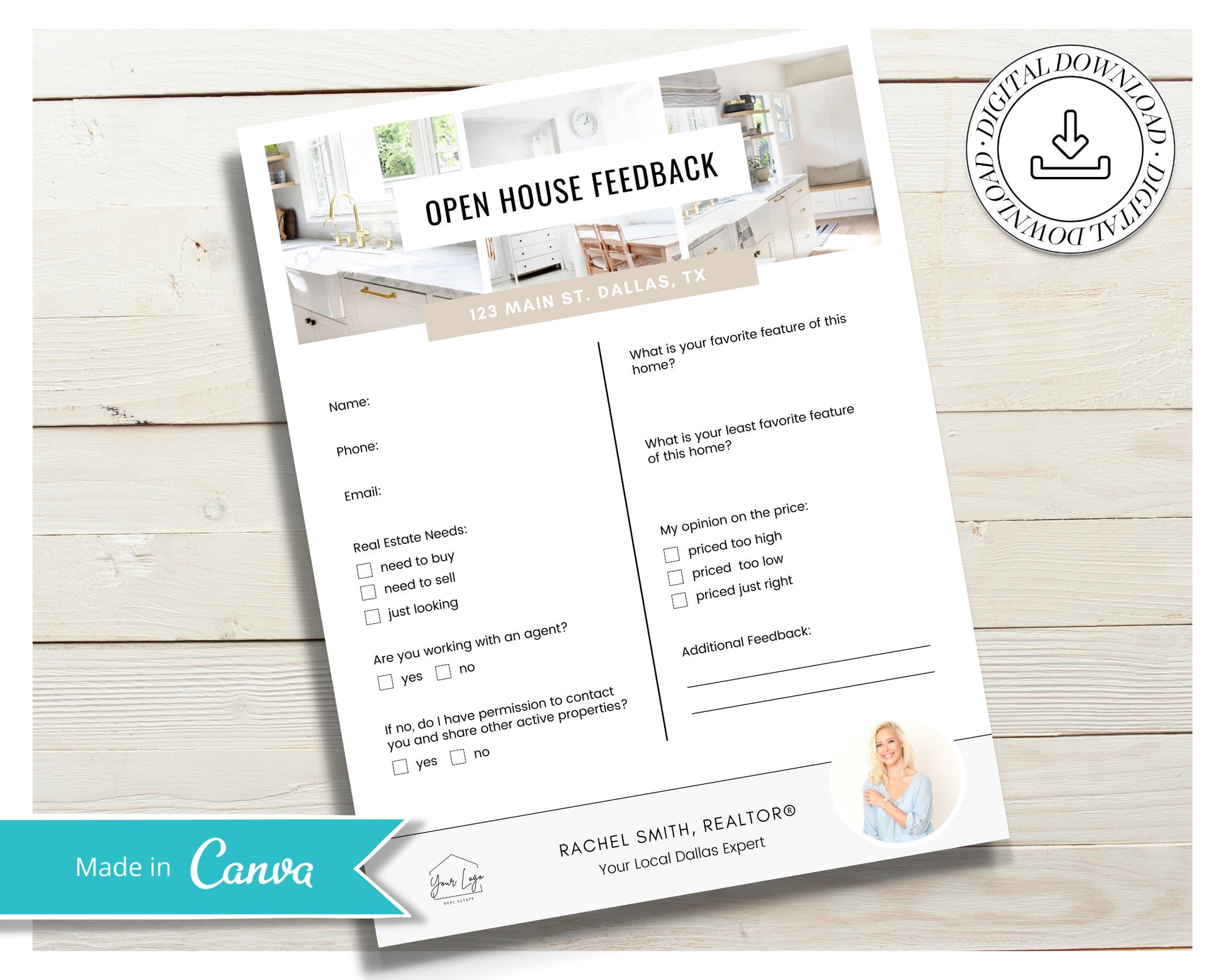 Open House Feedback Sheet | Agent Marketing Materials | Open House Sign In | Listing Presentation | Seller Guide | Buyer Guide | Vol 2