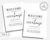 Printable Open House Real Estate Welcome Sign | Real Estate Open House Flyer | Open House Sign In | Open House Template | Canva Template