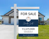 Real Estate Yard Sign Template | For Sale Yard Sign | Customizable For Sale Signage | Canva Template | Canva Template | Modern For Sale Sign