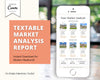 Textable CMA Report | Comparative Market Analysis | Real Estate CMA | CMA Packet | Real Estate Template | Market Analysis | Market Update