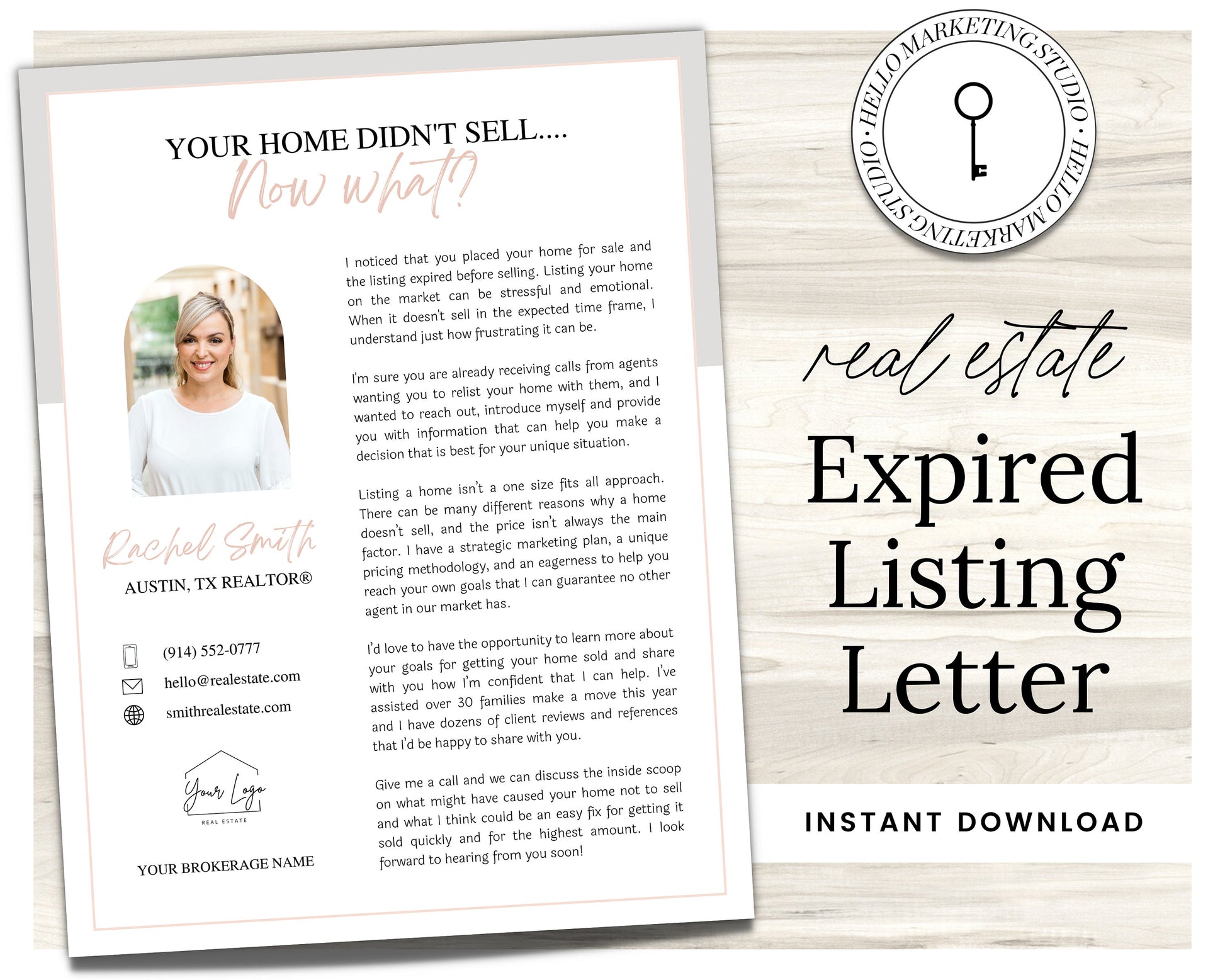 Real Estate Expired Listing Flyer | Real Estate Marketing | Canva Template | Real Estate Template | New Agent Flyer | Real Estate Postcard