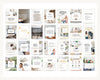 April Real Estate Captions & 30 Matching Real Estate Canva Posts | Real Estate Instagram Posts | Real Estate Marketing | Canva Template