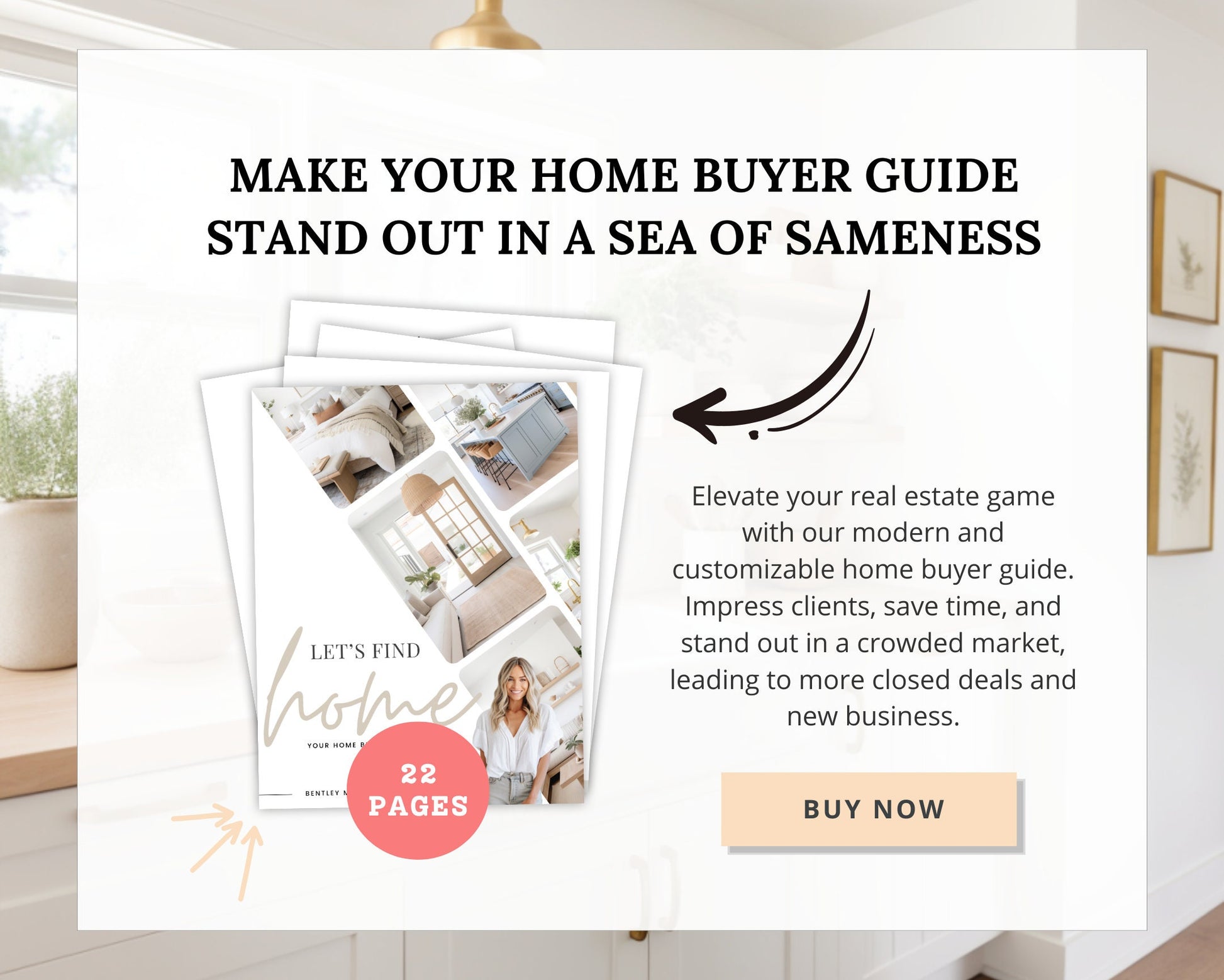 Real Estate Home Buyer Guide | Buyer Packet | Real Estate Marketing | Real Estate Canva Template | Buyer Roadmap | 17 Editable Pages -Vol 1