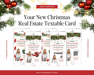 Christmas Real Estate Textable Card